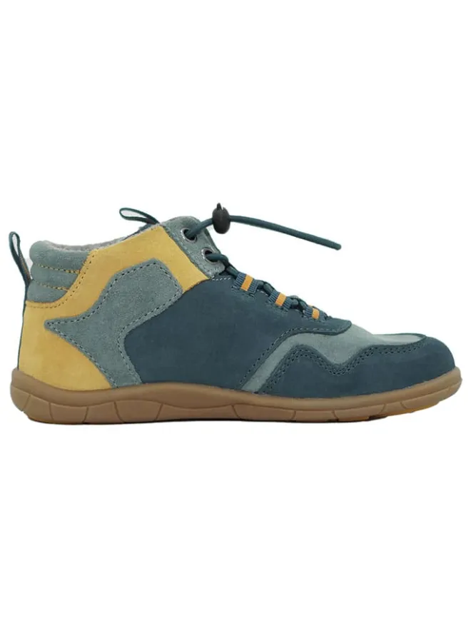 Leder-Barfußschuhe in Türkis>lamino Clearance