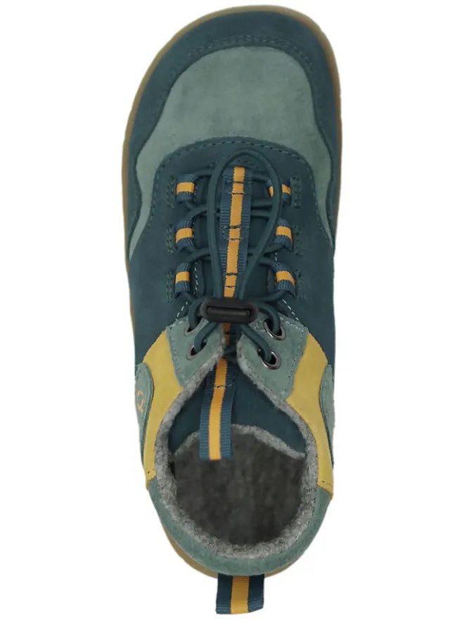 Leder-Barfußschuhe in Türkis>lamino Clearance