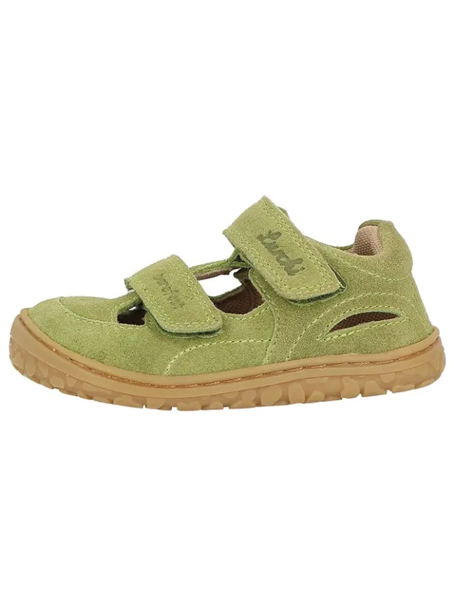 Lurchi Lauflernschuhe^Leder-Barfußschuhe "Nando" in Khaki
