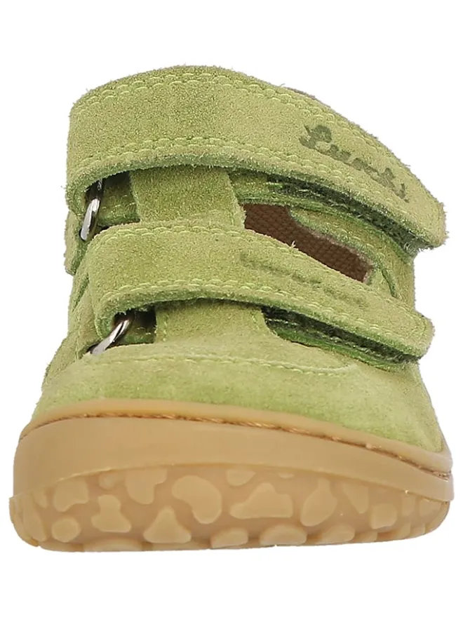 Lurchi Lauflernschuhe^Leder-Barfußschuhe "Nando" in Khaki