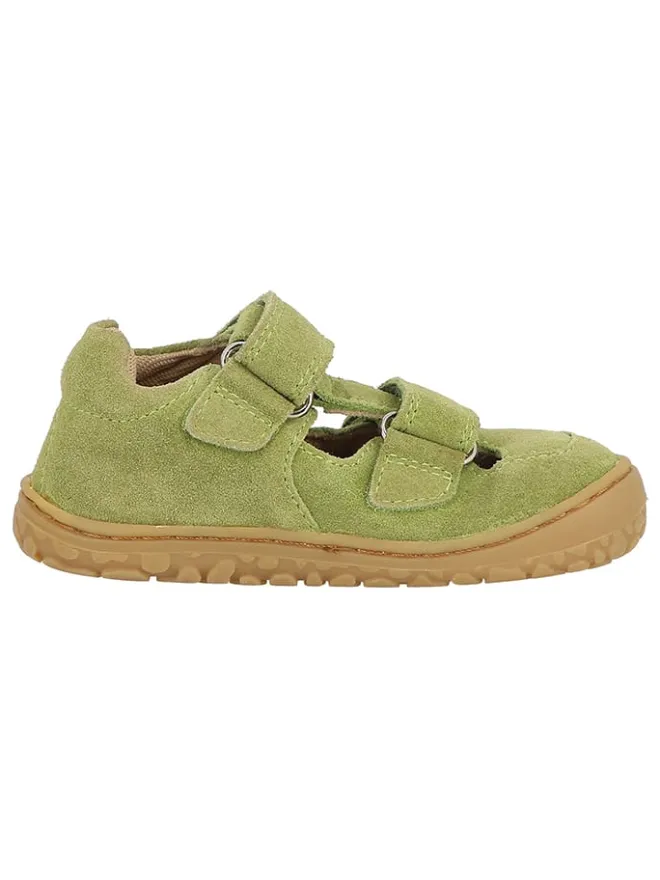Lurchi Lauflernschuhe^Leder-Barfußschuhe "Nando" in Khaki