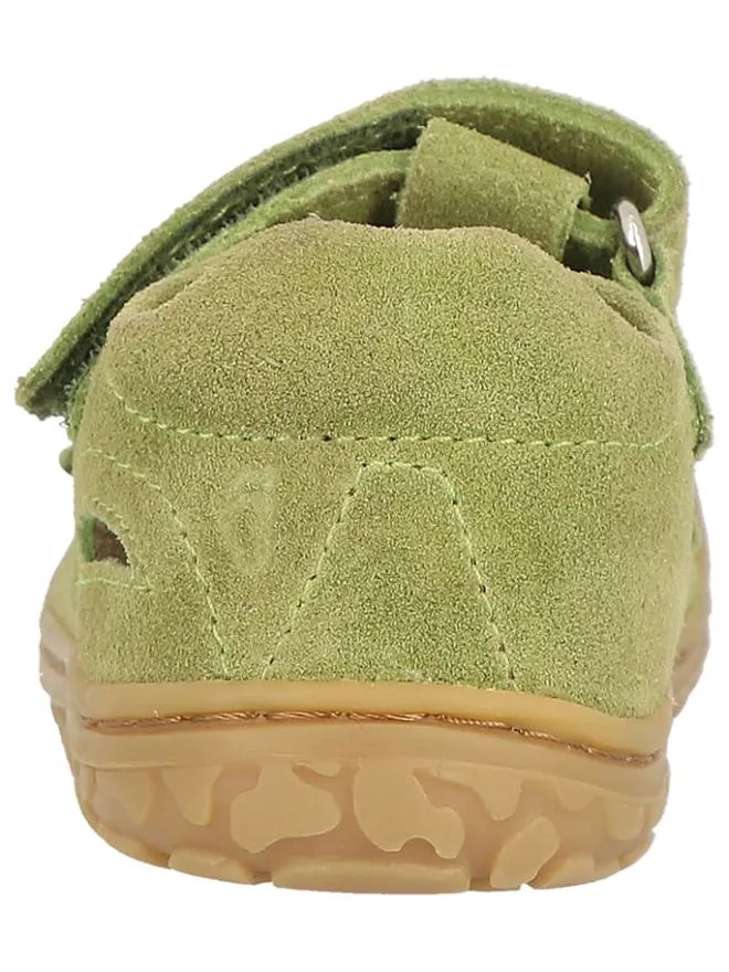 Lurchi Lauflernschuhe^Leder-Barfußschuhe "Nando" in Khaki
