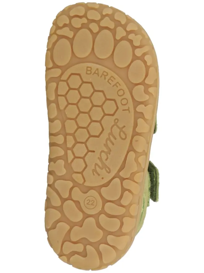 Lurchi Lauflernschuhe^Leder-Barfußschuhe "Nando" in Khaki
