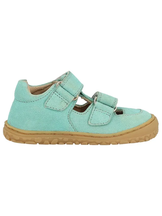 Leder-Barfußschuhe "Nando" in Türkis>Lurchi Hot
