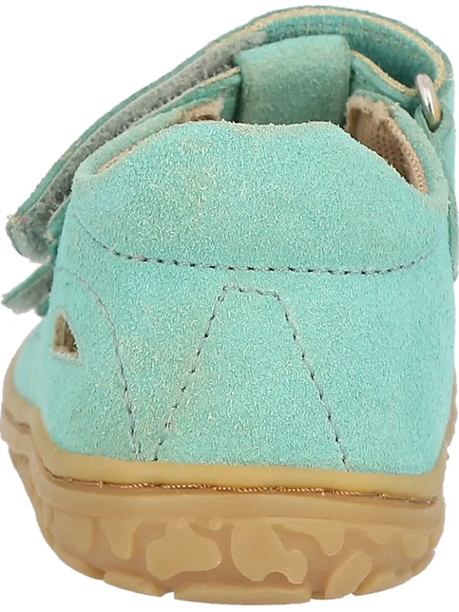 Leder-Barfußschuhe "Nando" in Türkis>Lurchi Hot