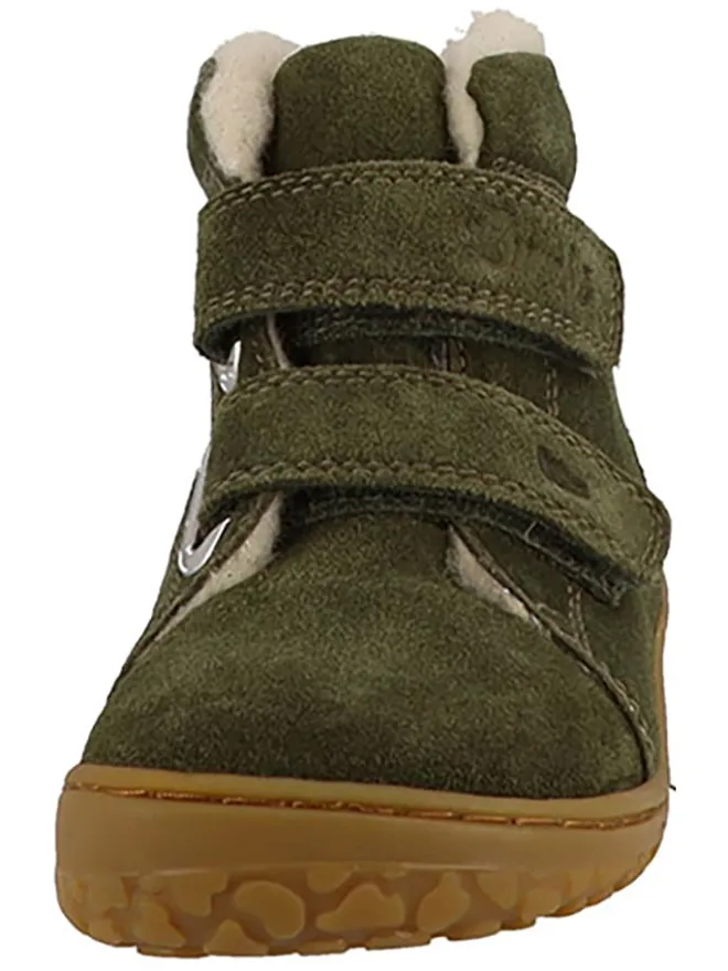 Lurchi Lauflernschuhe^Leder-Barfußschuhe "Nik" in Khaki