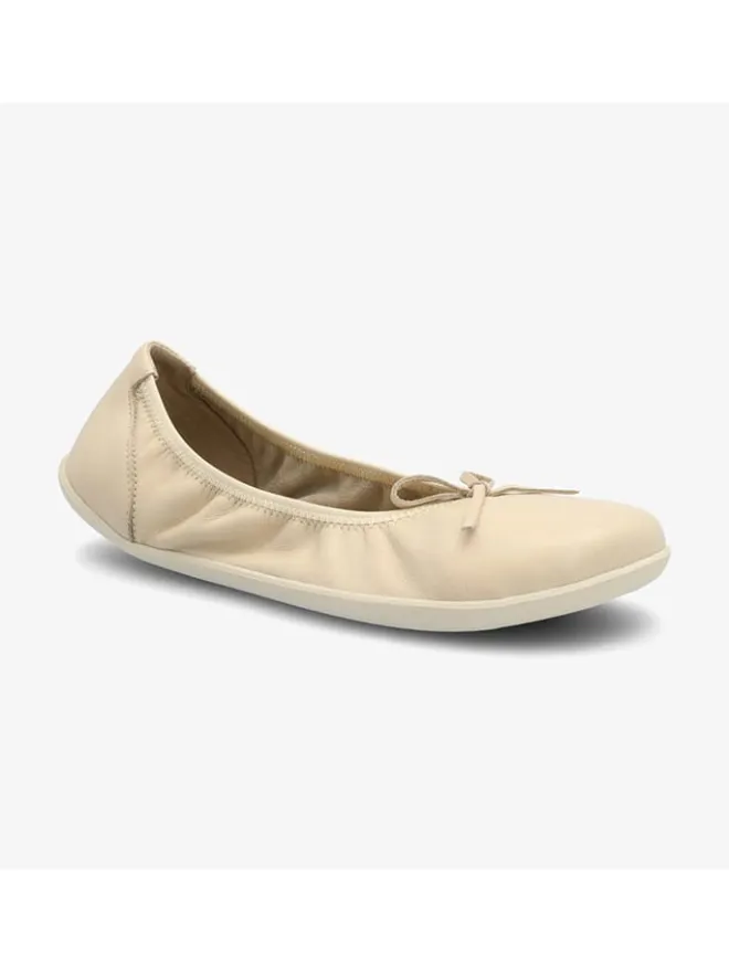 Leder-Barfußschuhe "Ruby 2.0" in Beige>Groundies Online