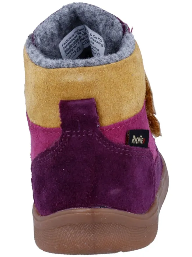 Leder-Barfußschuhe "Samy" in Pink/ Beige>Richter Shoes Outlet