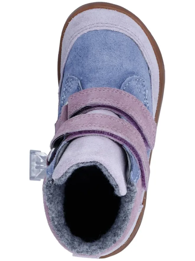 Leder-Barfußschuhe "Samy" in Hellblau/ Lila>Richter Shoes Discount