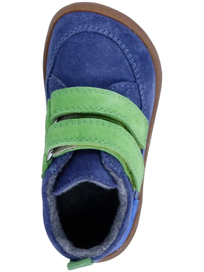 Leder-Barfußschuhe "Samy" in Blau/ Grün>Richter Shoes Clearance