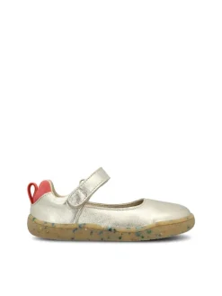 Leder-Barfußschuhe "Stella" in Gold>Groundies New