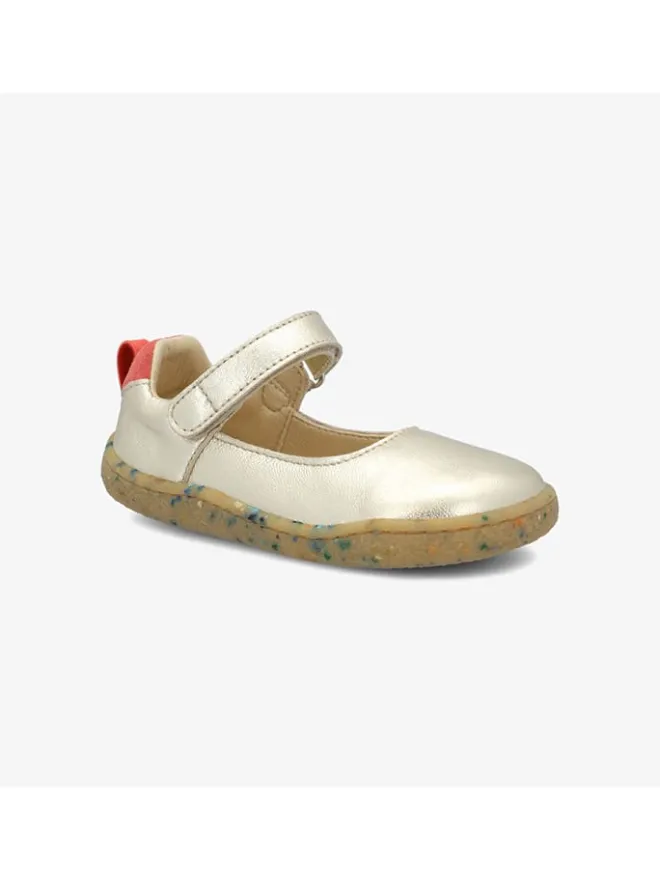 Leder-Barfußschuhe "Stella" in Gold>Groundies New