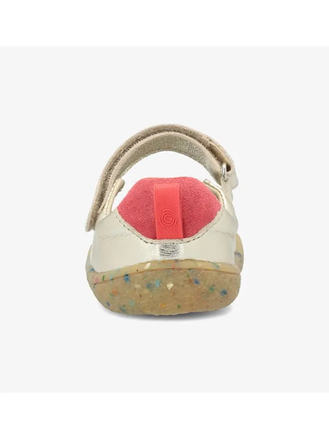 Leder-Barfußschuhe "Stella" in Gold>Groundies New