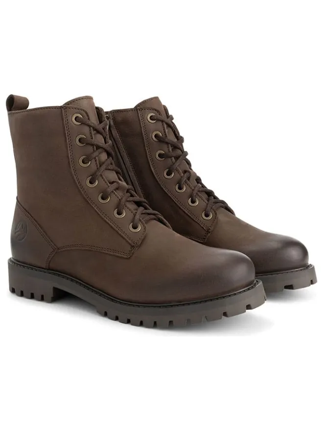 Leder-Boots "Akland" in Braun>TRAVELIN'