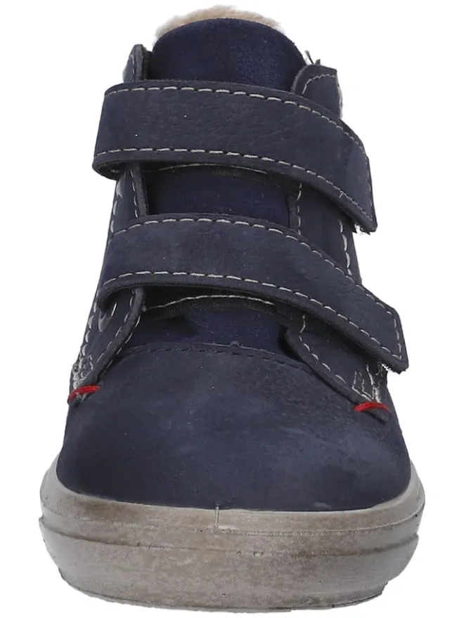 PEPINO Stiefel & Boots^Leder-Boots "Alex" in Dunkelblau/ Beige