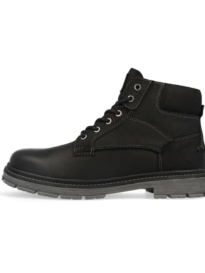 Leder-Boots "Allan" in Schwarz>Wrangler Hot