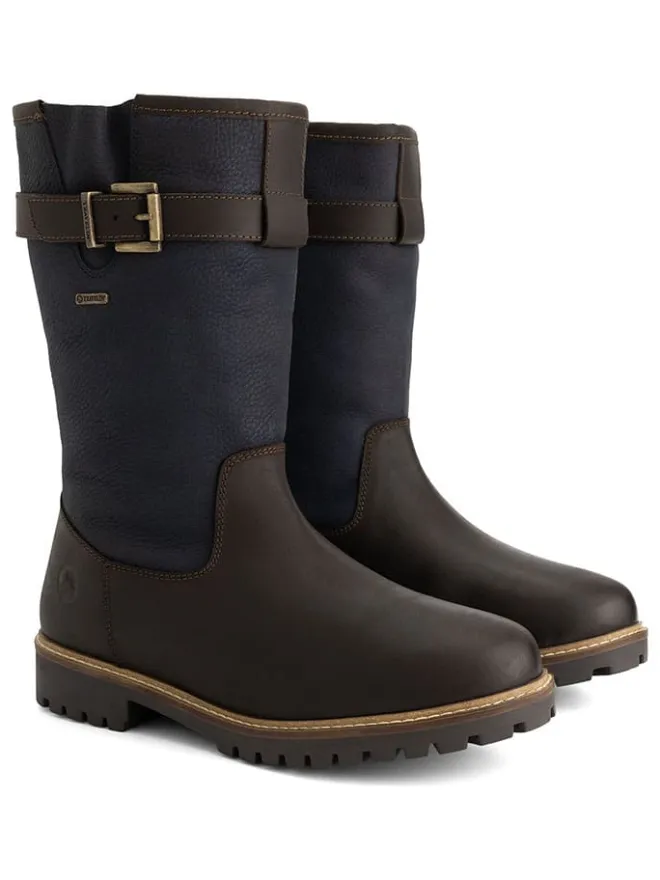 TRAVELIN' Stiefel & Boots^Leder-Boots "Aremark" in Braun/ Dunkelblau
