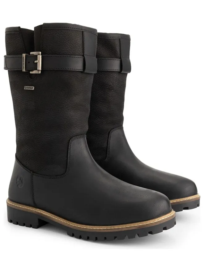 Leder-Boots "Aremark" in Schwarz>TRAVELIN' Clearance