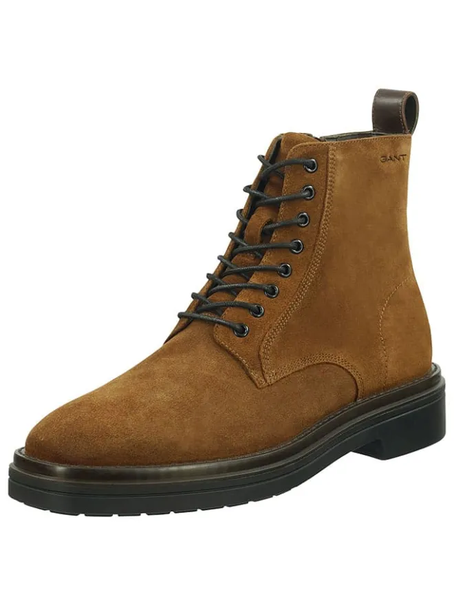 Leder-Boots "Boggar" in Hellbraun>GANT Footwear Discount