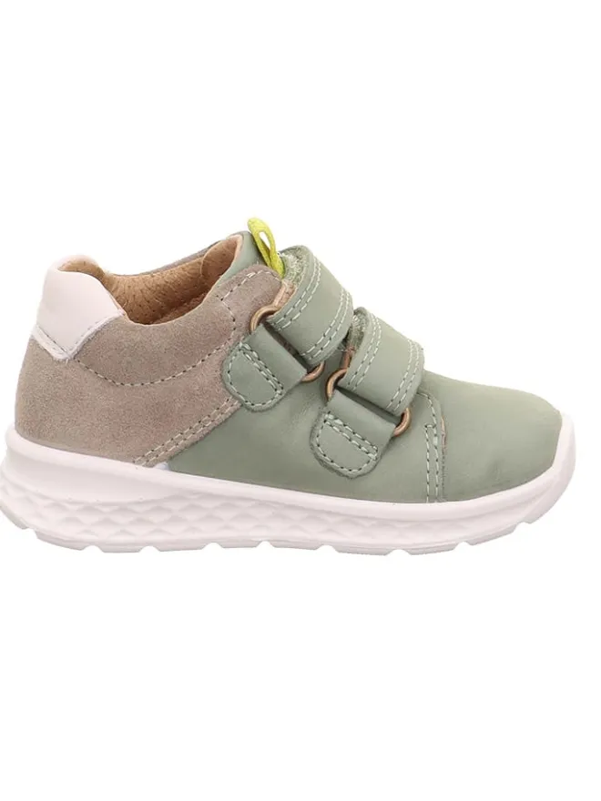 superfit Lauflernschuhe^Leder-Boots "Breeze" in Grün/ Hellbraun