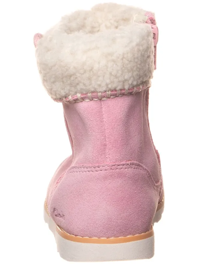 Leder-Boots "Crown Loop" in Rosa>Clarks Online
