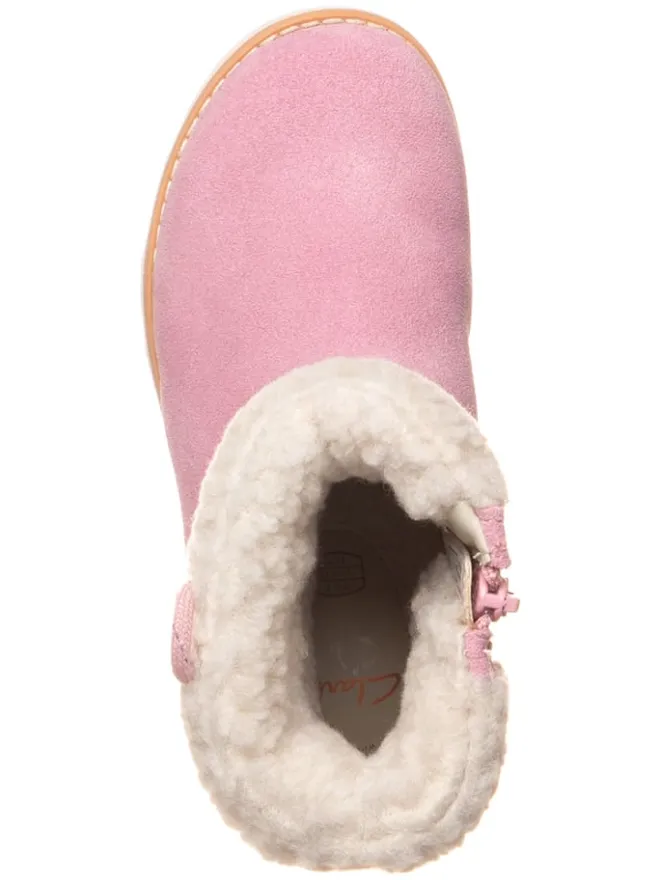 Leder-Boots "Crown Loop" in Rosa>Clarks Online