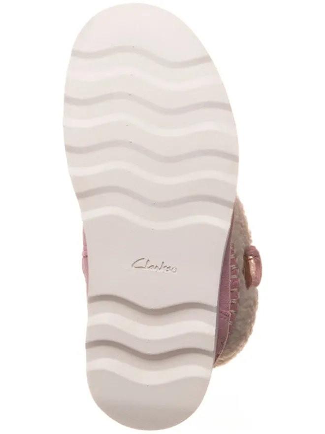 Leder-Boots "Crown Loop" in Rosa>Clarks Online