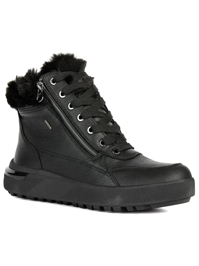 Geox Stiefel & Boots^Leder-Boots "Dalyla B" in Schwarz