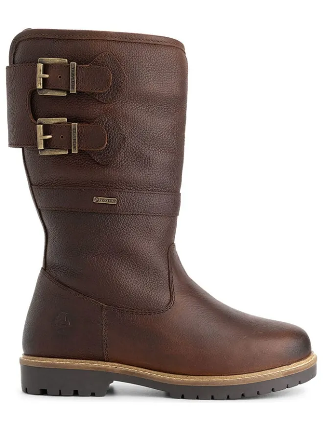 Leder-Boots "Dawson" in Braun>TRAVELIN' Sale
