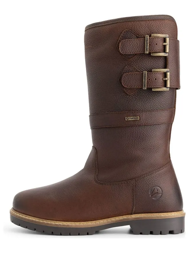 Leder-Boots "Dawson" in Braun>TRAVELIN' Sale