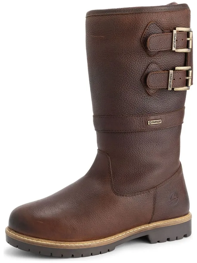 Leder-Boots "Dawson" in Braun>TRAVELIN' Sale