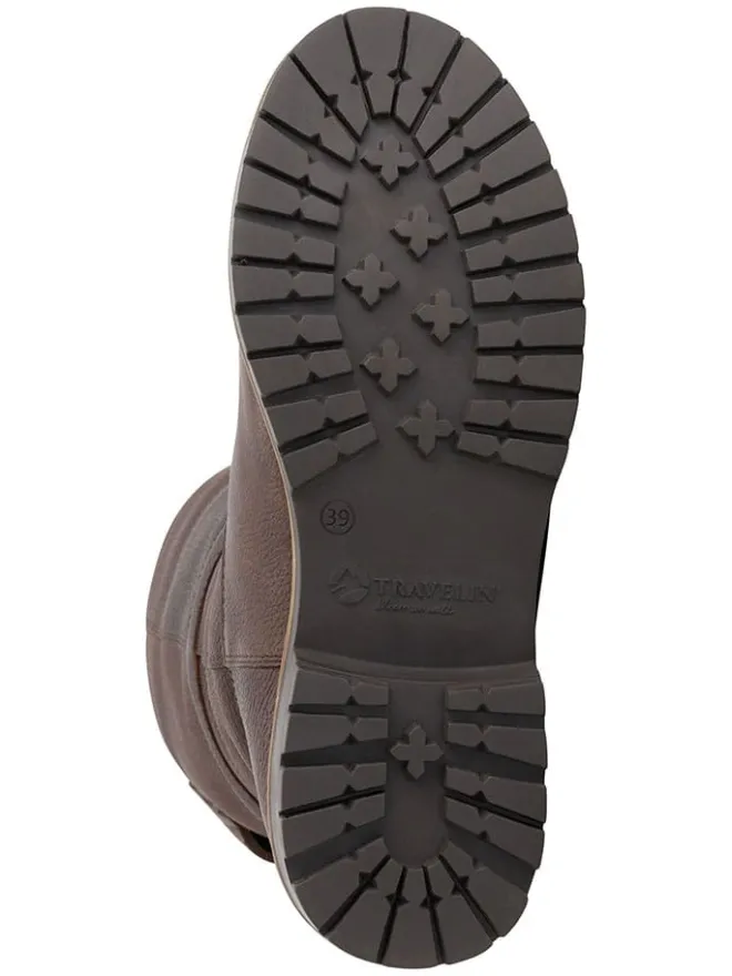 Leder-Boots "Dawson" in Braun>TRAVELIN' Sale