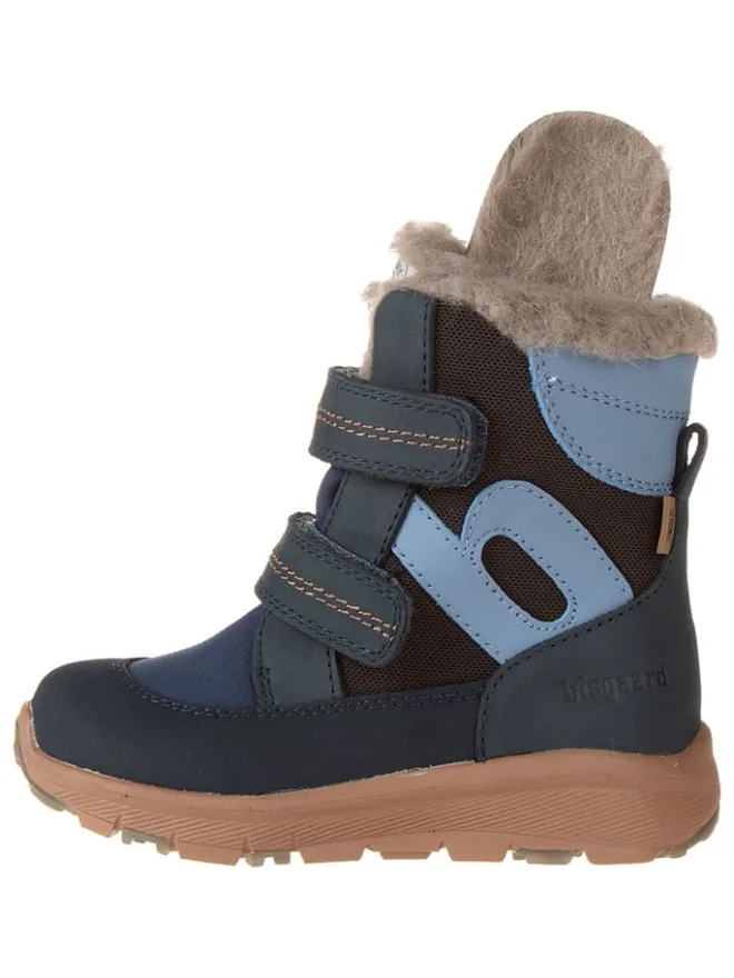 Leder-Boots "Eigil" in Blau>bisgaard Discount