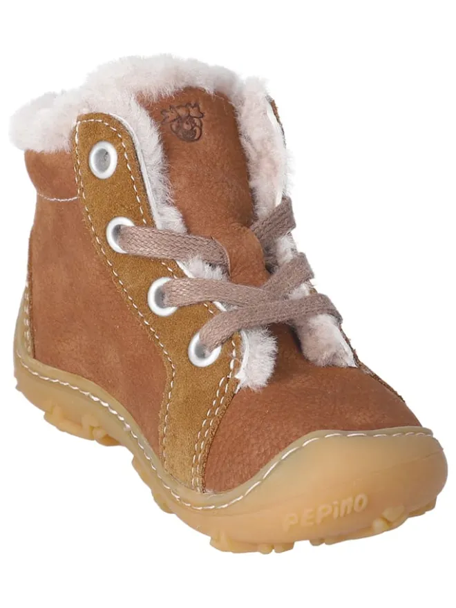 Leder-Boots "Elia" in Hellbraun>PEPINO Hot