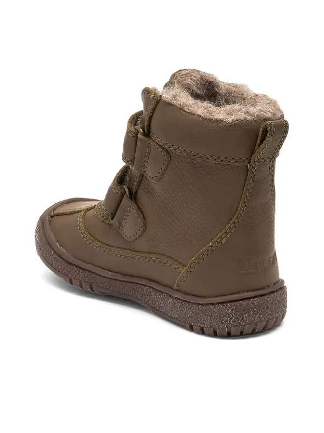 Leder-Boots ''Ellis'' in Khaki>bisgaard Online