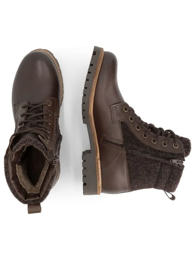 TRAVELIN' Stiefel & Boots^Leder-Boots "Enningdal" in Braun