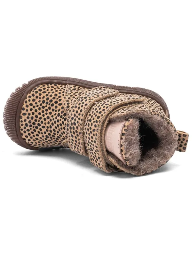 Leder-Boots "Evon" in Beige/ Schwarz>bisgaard Hot
