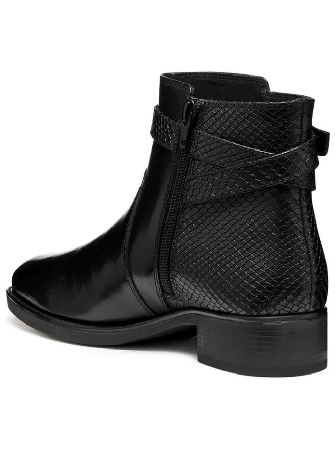 Leder-Boots "Felicity" in Schwarz>Geox New
