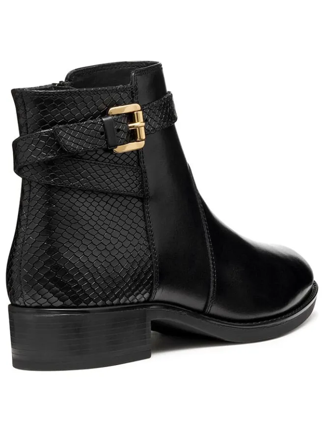 Leder-Boots "Felicity" in Schwarz>Geox New