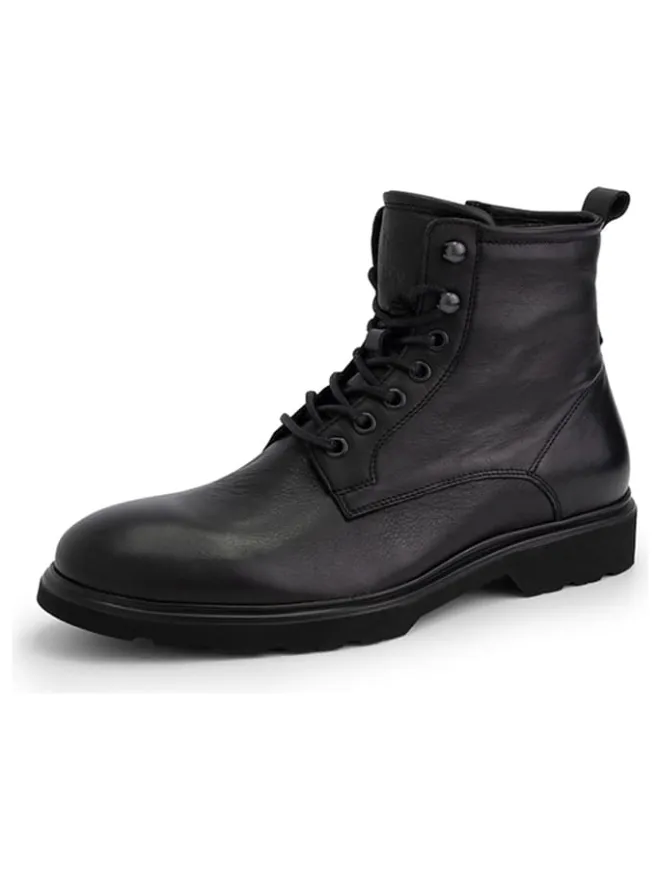 DENBROECK Stiefel & Boots^Leder-Boots "Foun St. " in Schwarz