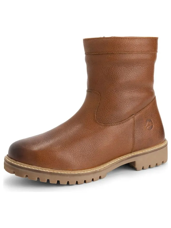 Leder-Boots "Fyresdal" in Hellbraun>TRAVELIN' Hot
