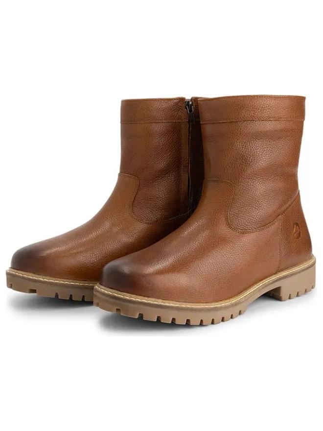 Leder-Boots "Fyresdal" in Hellbraun>TRAVELIN' Hot