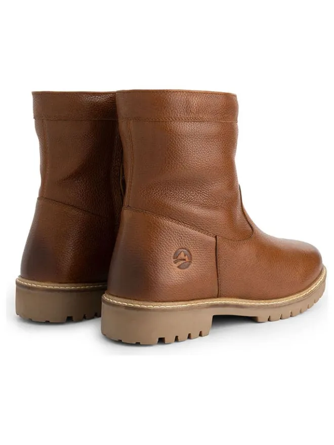 Leder-Boots "Fyresdal" in Hellbraun>TRAVELIN' Hot