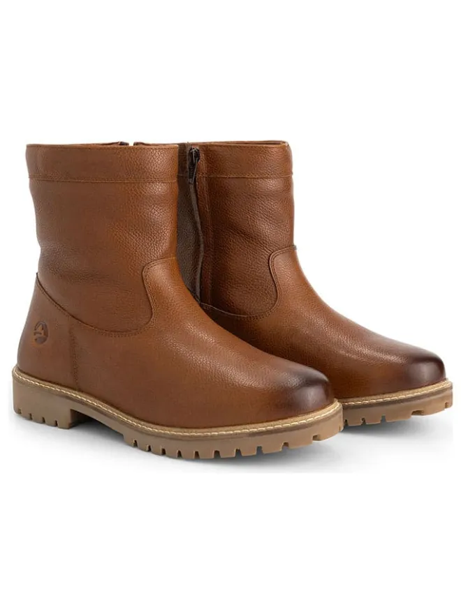 Leder-Boots "Fyresdal" in Hellbraun>TRAVELIN' Hot