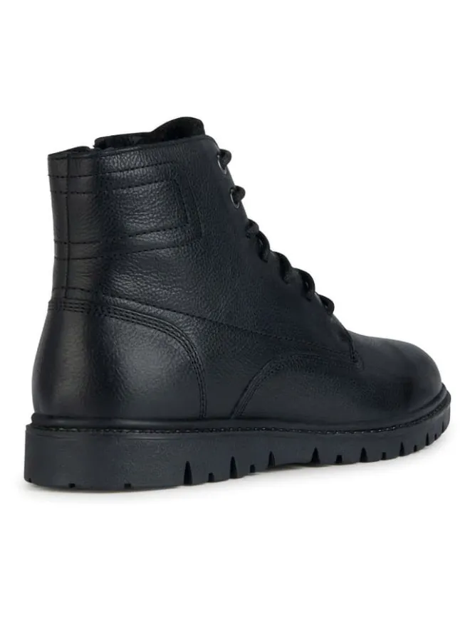 Leder-Boots "Ghiacciaio" in Schwarz>Geox Best
