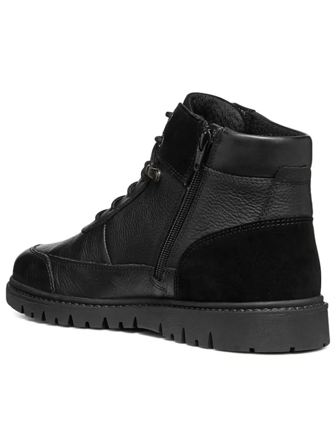 Leder-Boots "Ghiacciaio" in Schwarz>Geox Sale