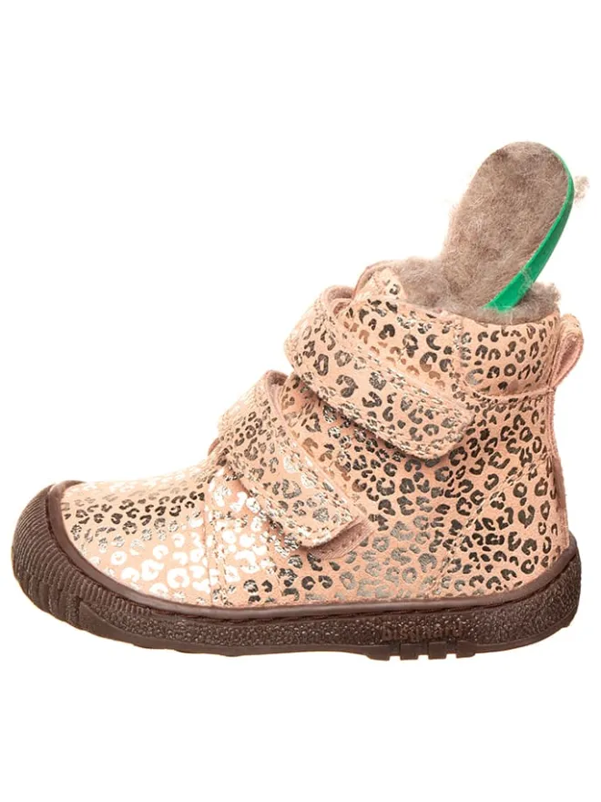 Leder-Boots "Gorm" in Rosa/ Gold>bisgaard Outlet