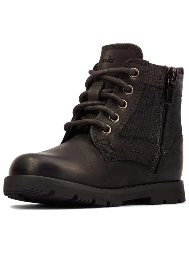 Clarks Stiefel & Boots^Leder-Boots "Heath Chard" in Schwarz