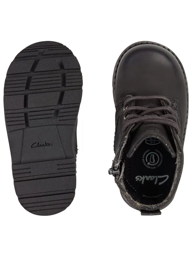 Clarks Stiefel & Boots^Leder-Boots "Heath Chard" in Schwarz