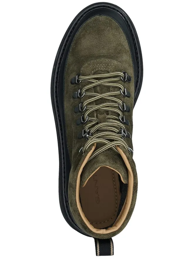 Leder-Boots "Hillprep" in Oliv>GANT Footwear New